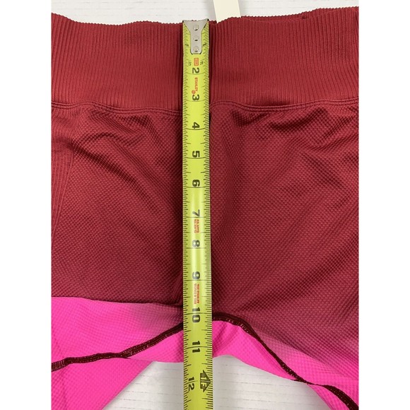 NWT Victoria Secret PINK Active Shorts XL High Waist Seamless Purple Pink Ombre - Picture 8 of 11